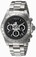 Invicta Black Dial Stainless Steel Watch #22864 (Men Watch)