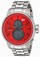 Invicta Red Dial Stainless Steel Band Watch #23061 (Men Watch)