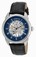 Invicta Specialty Mechanical Hand Wind Roman Numeral Skeleton Dial Black Leather Watch # 23534 (Men Watch)