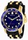 Invicta Pro Diver Automatic Blue Dial Date Black Polyurethane Watch # 23629 (Men Watch)