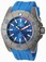 Invicta Quartz Analog Date Titanium Case Blue Polyurethane Watch # 23743 (Men Watch)