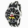 Invicta Black Dial Black Silicone With Stainless Steel Band Watch #23770 (Women Watch)