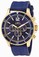 Invicta Pro Diver Blue Dial Chronograph Blue Polyurethane Watch # 24392 (Men Watch)