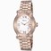 Chopard Happy Sport Quartz White Dial Date Floating Diamond 18ct Rose Gold Watch# 275350-5002 (Women Watch)