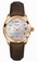 Glashutte Original Automatic 18kt Rose Gold Mother Of Pearl Dial Satin Brown Band Watch #39-22-09-01-44 (Women Watch)