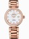 Omega 34mm Ladymatic White Mother Of Pearl Dial Rose Gold Case, Diamonds With Rose Gold Bracelet Watch #425.65.34.20.55.003 (Women Watch)