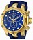 Invicta Venom Quartz Chronograph Date Blue Polyurethane Watch # 6113 (Men Watch)