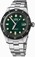 Oris Green Dial Stainless Steel Band Watch #73377204057MB (Men Watch)