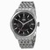 Oris Black Dial Fixed Stainless Steel Band Watch #755-7691-4054MB (Men Watch)
