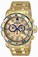 Invicta Swiss Quartz Gold Watch #80069 (Men Watch)