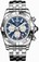 Breitling Automatic COSC Blue Chronograph Dial Polished Stainless Steel Band Watch #AB041012/C834-SS (Men Watch)