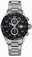 TAG Heuer Self Winding Automatic Calibre 1887 Polished Stainless Steel Black Red Accented Chronograph With Date At 3 Dial Brushed And Polished H-shaped Bracelet Band Watch #CAR2A10.BA0799 (Men Watch)