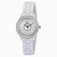 Christian Dior VIII Quartz Mother of Pearl Diamond Dial Diamond Bezel White Ceramic Watch# CD1221E6C001 (Women Watch)