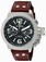 TW Steel Black Dial Leather Watch #CS24 (Women Watch)