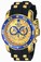 Invicta Gold-tone Dial Polyurethane Watch #ILE6983ASYB (Men Watch)