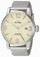 TW Steel Beige Dial Stainless Steel Band Watch #MB2 (Men Watch)