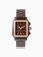 Michele Battery Operated Quartz Gold Tone With Brown Ceramic Brown Dial Gold Tone With Brown Ceramic Band Watch #MWW06F000016 (Women Watch)