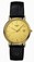 Tissot T-Gold Quartz 18ct Gold Black Leather Watch# T71.3.131.21 (Women Watch)