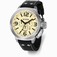 TW Steel Beige Dial Leather Watch #TW0003 (Men Watch)