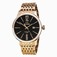 TW Steel Black Dial Fixed Rose Gold-tone Band Watch #TW1308 (Men Watch)