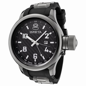 Invicta Black Dial Stainless Steel Band Watch #0060 (Men Watch)
