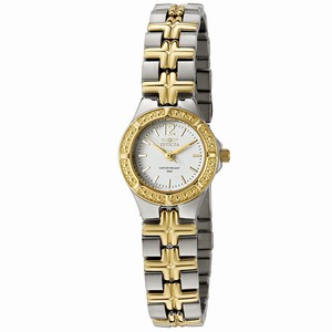 Invicta White Dial Stainless Steel Band Watch #0130 (Women Watch)