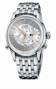 Oris Artelier Worldtimer Automatic 38 hrs Power Reserve Stainless Steel Watch #0169075814051-0782273 (Men Watch)