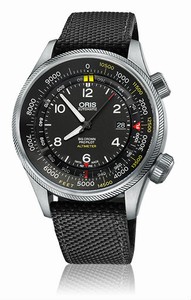 Oris Big Crown ProPilot Altimeter with Feet Scale Date Black Textile Strap Watch# 0173377054134-Set52315FC (Men Watch)