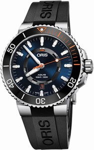 Oris Aquis Staghorn Restoration Limited Edition of 2000 Pieces Black Rubber Watch# 0173577344185-SetRS (Men Watch)