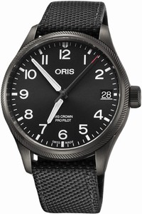 Oris Big Crown ProPilot Big Date Black Textile Strap Watch# 0175176974264-0752015GFC (Men Watch)