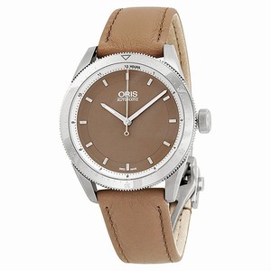 Oris Light Brown Automatic Watch #01-733-7671-4152-07-5-18-41FC (Women Watch)