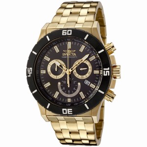 Invicta Swiss Quartz Gold Tone Watch #0392 (Men Watch)