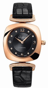 Glashutte Original Black Quartz Watch # 03-02-09-05-30 (Women Watch)