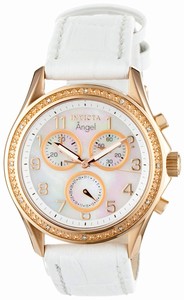 Invicta Mother-of-pearl Dial Luminous Chronograph Timer Stop-watch Watch #0582 (Women Watch)