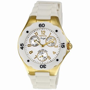 Invicta White Quartz Watch #0718 (Women Watch)