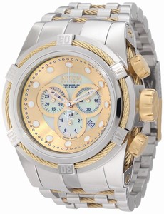 Invicta Gold Dial Stainless Steel Watch #0822 (Men Watch)