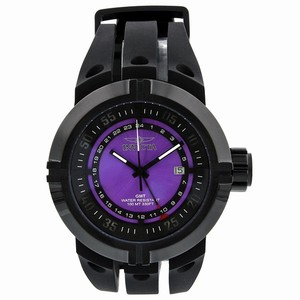 Invicta Black And Pink Quartz Watch #0836 (Men Watch)