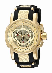 Invicta Gold Quartz Watch #0899 (Men Watch)