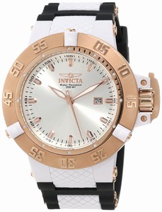 Invicta Subaqua Quartz Analog Date Black Polyurethane Watch # 10117 (Men Watch)