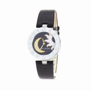 Bvlgari Quartz Dial color Black with sun and moon diamond inlay motif Watch # 101739 (Men Watch)