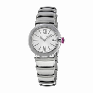 Bvlgari Quartz Dial Color Silver Opaline With A GuillochÃ?Â© Soleil Treatment Watch #102195 (Women Watch)