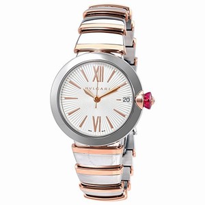 Bvlgari Automatic Dial Color Silver Opaline With A GuillochÃ?Â© Soleil Treatment Watch #102197 (Men Watch)