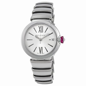 Bvlgari Automatic Dial color Silver Opaline with a GuillochÃ?Â© soleil treatment Watch # 102219 (Men Watch)