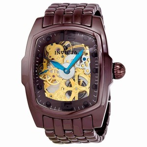 Invicta Gold-tone Skeleton Hand Wind Watch #1115 (Men Watch)