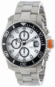 Invicta White Dial Stainless Steel Band Watch #11222 (Men Watch)