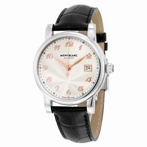 MontBlanc Silver Guilloche Automatic Watch #113849 (Unisex Watch)