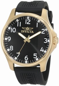 Invicta Specialty Quartz Analog Black Polyurethane Watch # 11398 (Men Watch)