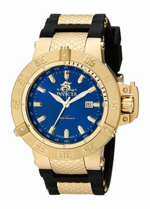 Invicta Subaqua Quartz Analog Date Black Polyurethane Watch # 1150 (Men Watch)