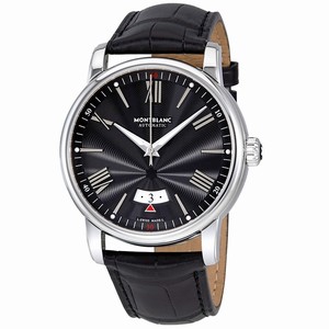 MontBlanc Black GuillochÃ© Automatic Watch #115122 (Men Watch)