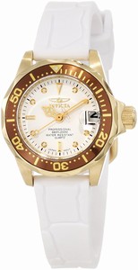 Invicta White Dial Rubber Watch #11564 (Women Watch)